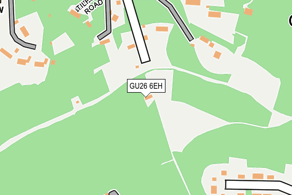 GU26 6EH map - OS OpenMap – Local (Ordnance Survey)