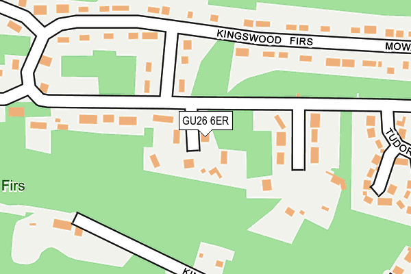 GU26 6ER map - OS OpenMap – Local (Ordnance Survey)
