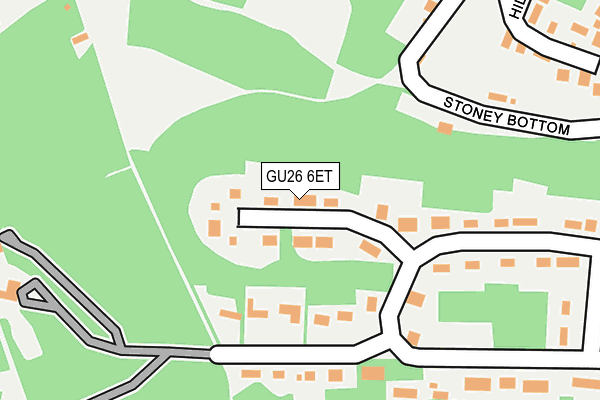 GU26 6ET map - OS OpenMap – Local (Ordnance Survey)