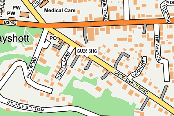 GU26 6HG map - OS OpenMap – Local (Ordnance Survey)