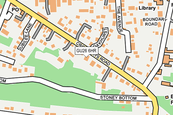 GU26 6HR map - OS OpenMap – Local (Ordnance Survey)