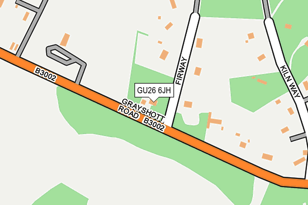 GU26 6JH map - OS OpenMap – Local (Ordnance Survey)