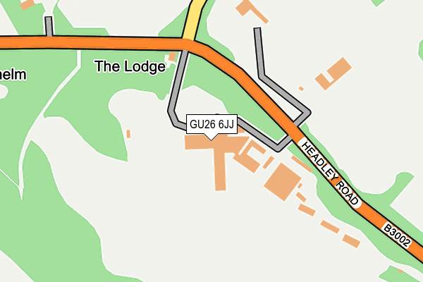GU26 6JJ map - OS OpenMap – Local (Ordnance Survey)