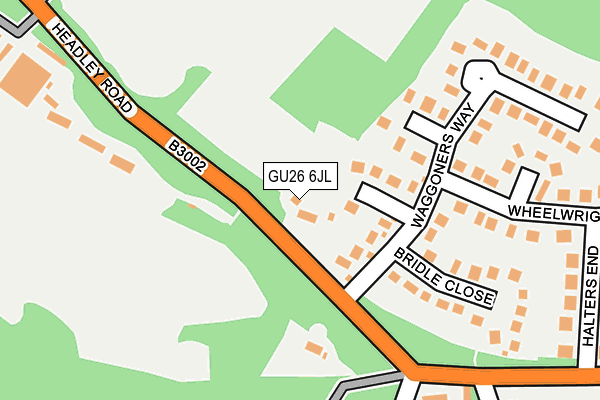 GU26 6JL map - OS OpenMap – Local (Ordnance Survey)