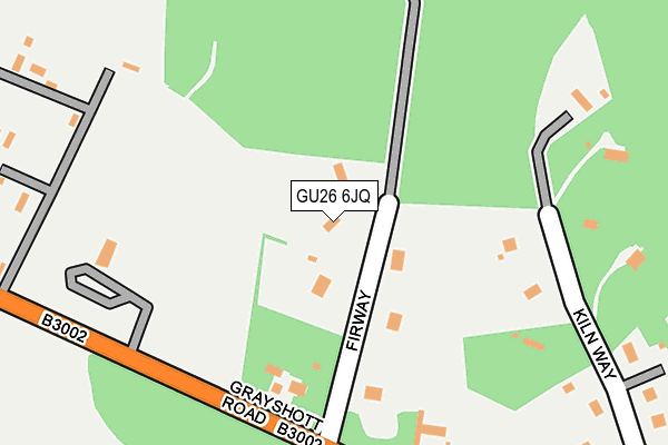 GU26 6JQ map - OS OpenMap – Local (Ordnance Survey)