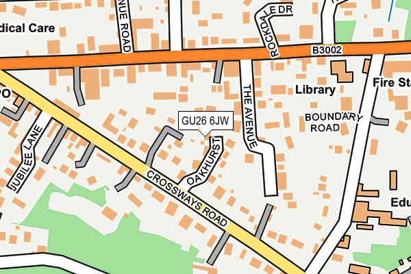 GU26 6JW map - OS OpenMap – Local (Ordnance Survey)