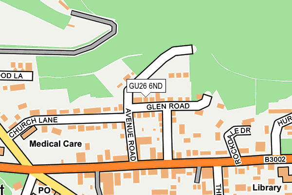 GU26 6ND map - OS OpenMap – Local (Ordnance Survey)
