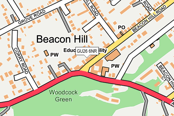 Map of PALLISER COURT (BEACON HILL ROAD) MANAGEMENT LIMITED at local scale