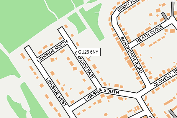 GU26 6NY map - OS OpenMap – Local (Ordnance Survey)