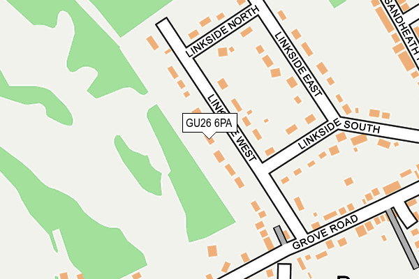 GU26 6PA map - OS OpenMap – Local (Ordnance Survey)