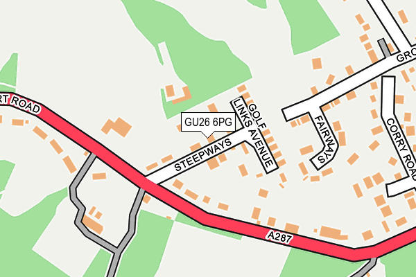 GU26 6PG map - OS OpenMap – Local (Ordnance Survey)