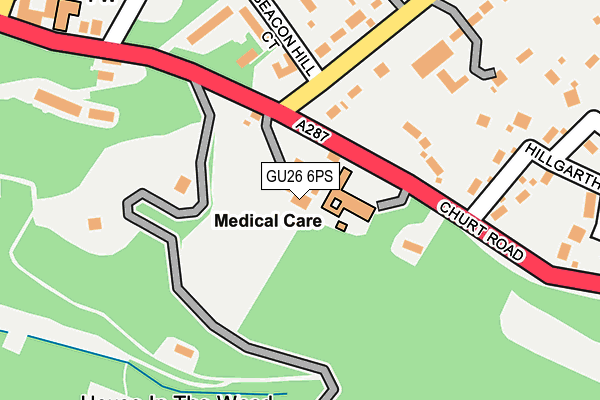 GU26 6PS map - OS OpenMap – Local (Ordnance Survey)