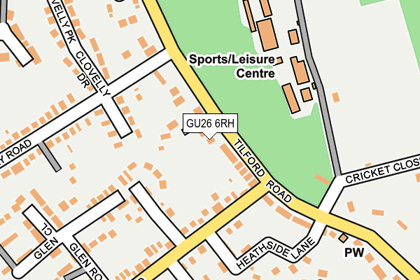 GU26 6RH map - OS OpenMap – Local (Ordnance Survey)