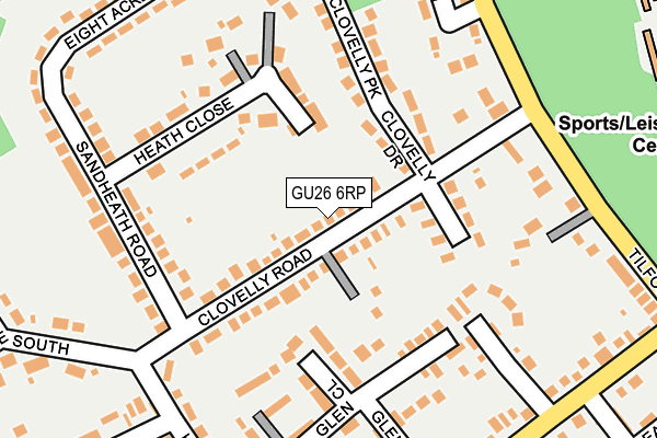 GU26 6RP map - OS OpenMap – Local (Ordnance Survey)