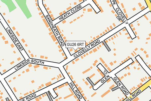 GU26 6RT map - OS OpenMap – Local (Ordnance Survey)