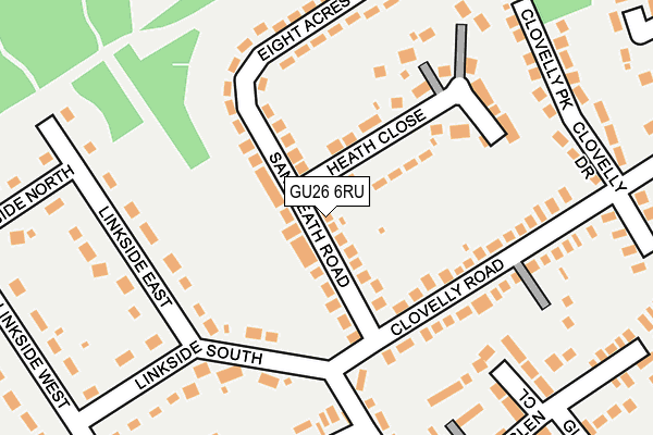 GU26 6RU map - OS OpenMap – Local (Ordnance Survey)