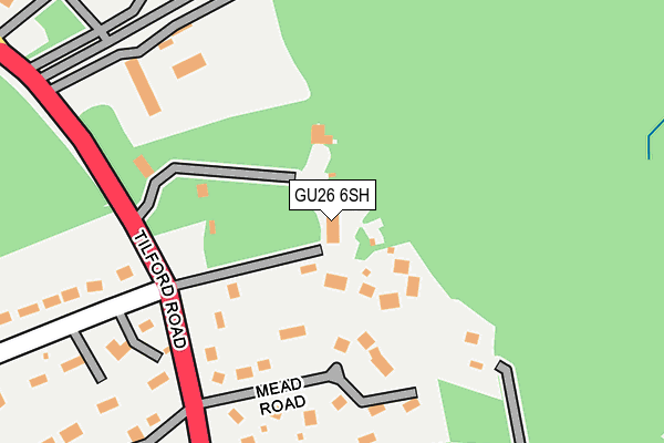 GU26 6SH map - OS OpenMap – Local (Ordnance Survey)