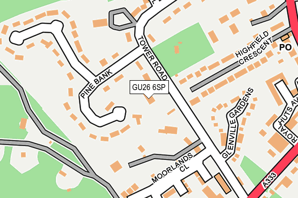 GU26 6SP map - OS OpenMap – Local (Ordnance Survey)