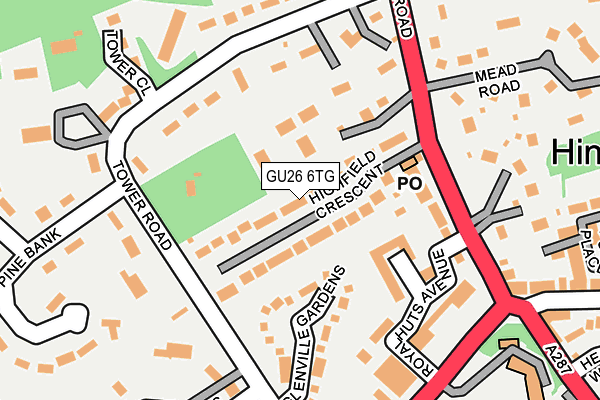 GU26 6TG map - OS OpenMap – Local (Ordnance Survey)