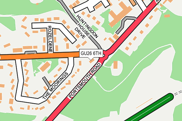 GU26 6TH map - OS OpenMap – Local (Ordnance Survey)