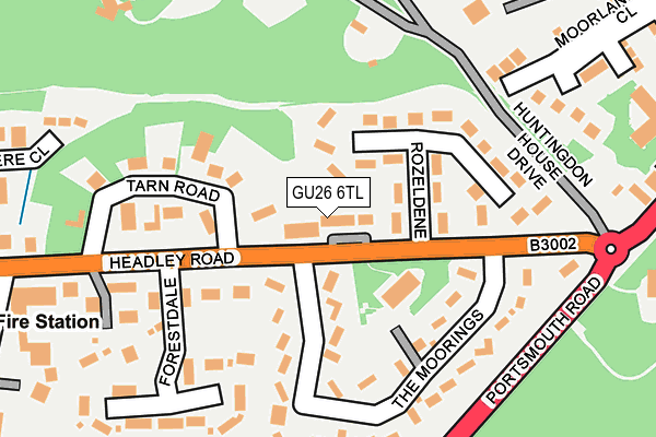 GU26 6TL map - OS OpenMap – Local (Ordnance Survey)