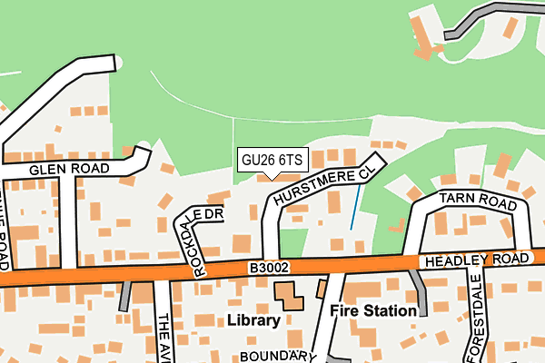 GU26 6TS map - OS OpenMap – Local (Ordnance Survey)