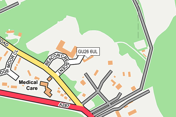GU26 6UL map - OS OpenMap – Local (Ordnance Survey)