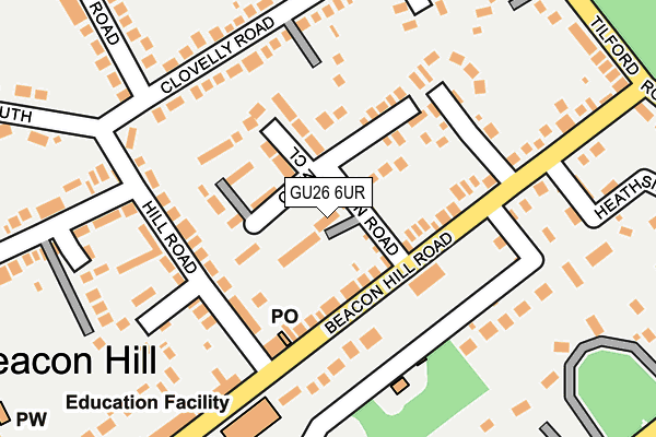 GU26 6UR map - OS OpenMap – Local (Ordnance Survey)