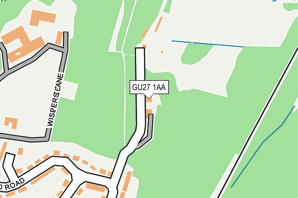 GU27 1AA map - OS OpenMap – Local (Ordnance Survey)