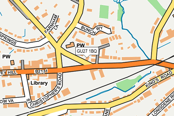 GU27 1BQ map - OS OpenMap – Local (Ordnance Survey)