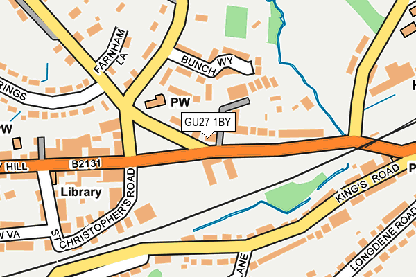 GU27 1BY map - OS OpenMap – Local (Ordnance Survey)