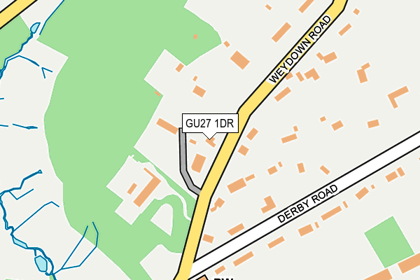 GU27 1DR map - OS OpenMap – Local (Ordnance Survey)