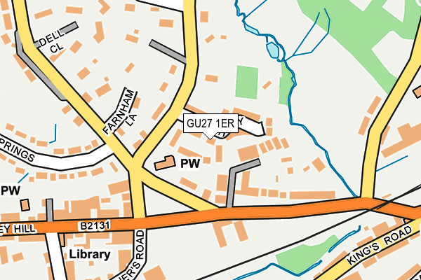 GU27 1ER map - OS OpenMap – Local (Ordnance Survey)