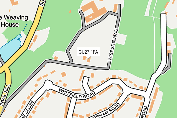 GU27 1FA map - OS OpenMap – Local (Ordnance Survey)