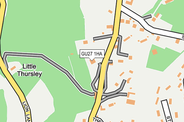 GU27 1HA map - OS OpenMap – Local (Ordnance Survey)