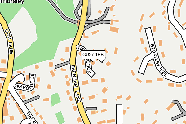 GU27 1HB map - OS OpenMap – Local (Ordnance Survey)