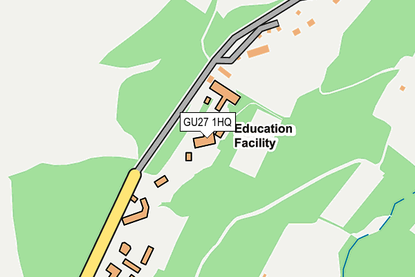 GU27 1HQ map - OS OpenMap – Local (Ordnance Survey)