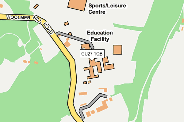 GU27 1QB map - OS OpenMap – Local (Ordnance Survey)