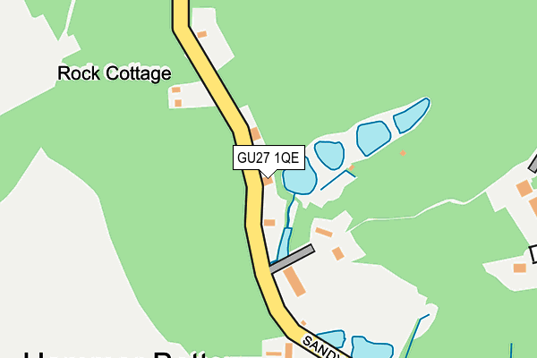 GU27 1QE map - OS OpenMap – Local (Ordnance Survey)