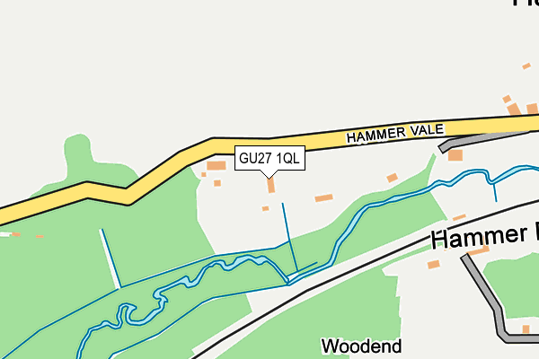 GU27 1QL map - OS OpenMap – Local (Ordnance Survey)