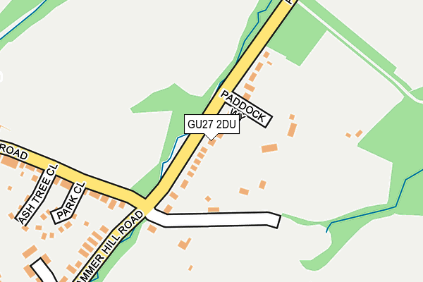 GU27 2DU map - OS OpenMap – Local (Ordnance Survey)
