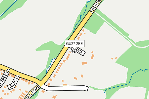 GU27 2EE map - OS OpenMap – Local (Ordnance Survey)