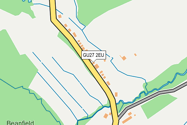 GU27 2EU map - OS OpenMap – Local (Ordnance Survey)