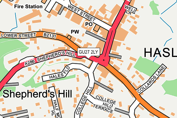 Map of HASLEMERE TECHNOLOGIES LIMITED at local scale