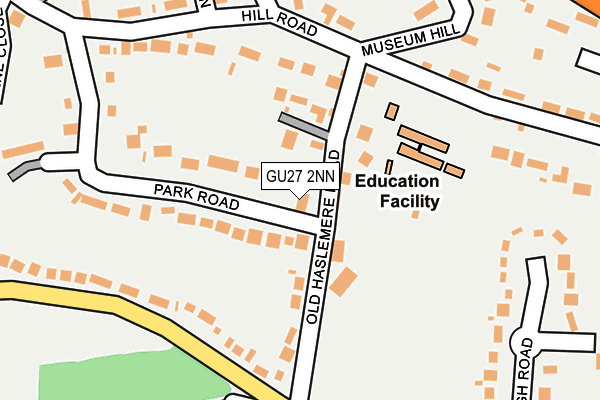 GU27 2NN map - OS OpenMap – Local (Ordnance Survey)