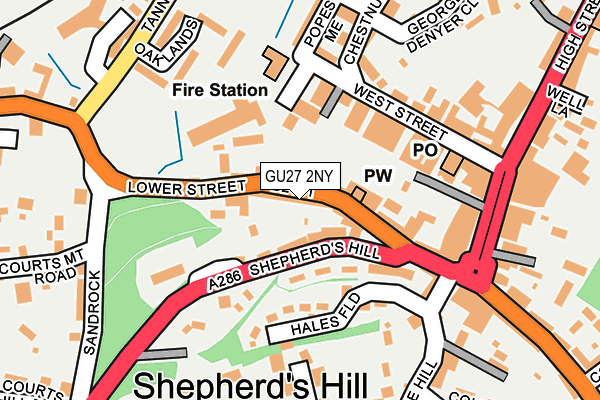 Map of LOWER STREET (HASLEMERE) LIMITED at local scale