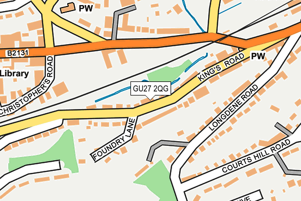 GU27 2QG map - OS OpenMap – Local (Ordnance Survey)