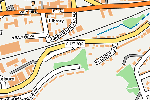 GU27 2QQ map - OS OpenMap – Local (Ordnance Survey)