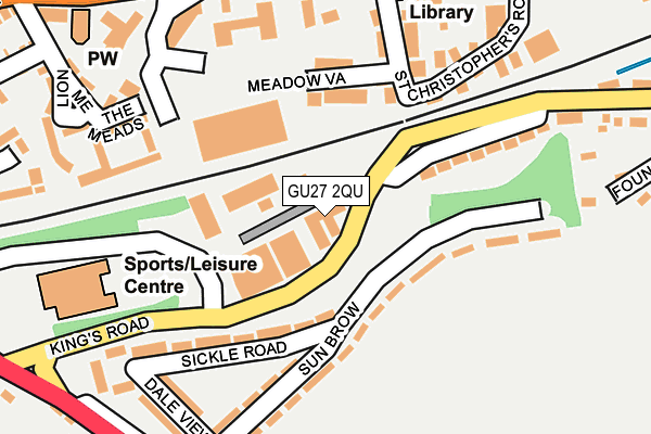 GU27 2QU map - OS OpenMap – Local (Ordnance Survey)