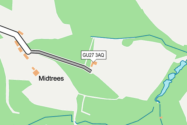 GU27 3AQ map - OS OpenMap – Local (Ordnance Survey)